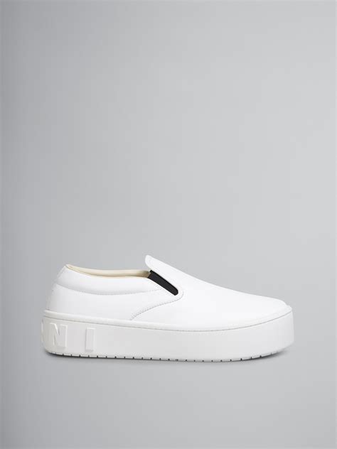 marni white slip on sneakers.